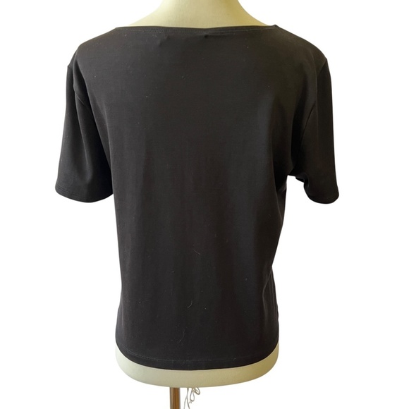 ELLEN TRACY SS TEE SHIRT LG PETITE SILK ELEVATED ESSENTIAL MINIMALIST TIMELESS - Picture 5 of 11